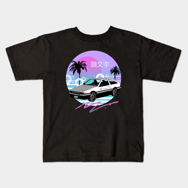 Vapor Drift Kids T-Shirt by Vincent Trinidad Art